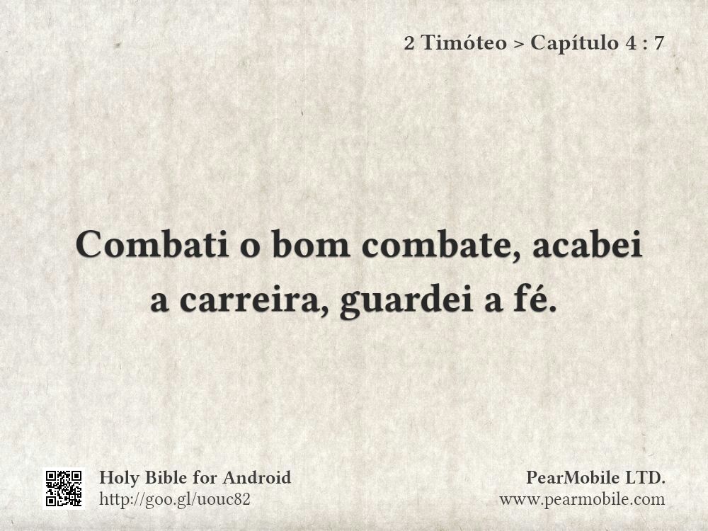 2 Timóteo, Capítulo 4:7